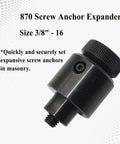 3/8-16 Screw Anchor Expander For Masonry Anchors Fits Anchor 84305 Power Drill Part Replacement