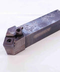 Beefy Pro Grade Lathe Turning Tool Holder With One And A Quarter Inch Shank MSSNR 206 close-up, angled view on white background