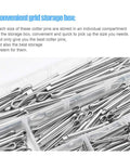 Stainless Steel Cotter Pin Kit 340Pcs Split Pins Assortment Set With M1.6 M2.5 M3.2 M4 U Shape Clips stored in a box