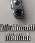 Solid 33 Piece Screwdriver Bit Kit Made From Tough 45# Steel Perfect For Torx Spanner Hex Star Driver Bits With Holder Rod For Your DIY Repair Jobs And Home Upgrade Projects In A Super Durable Gray Finish, 33 steel bits