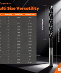 Crosstar M35 cobalt drill bit set, TiAlN-coated, 21 pcs, 1/16-1/2 in, three-flute design for hardened metal