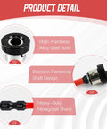 Heavy Duty Premium Top Tier Magnetic Drywall Screw Setter Bits with Adjustable Depth Stop showing high-hardness alloy steel build.
