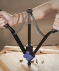 15 Inch Hand Rivet Nut Setter Kit with 79 Piece High Leverage Rivet Nut Tool Set in use on a wooden board