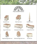 Various Porch Shield covers including a Built Tough All Weather Waterproof Patio Table Cover For 96 By 48 Inch Outdoor Dining Set.