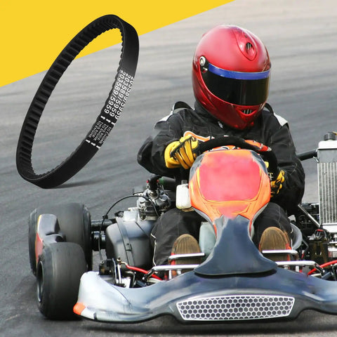 Tough Go Kart Drive Belt With Polyamide Fiber For Smooth Torque, Vibration Dampening And Extreme Racing durability That Keeps You Cruising Fast Without Any Stretching Or Shearing Woes On The Track on a go kart