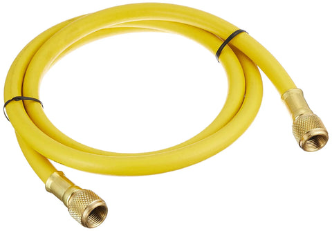 Professional Grade 3/8 Inch Vacuum Evacuation Hose With Sae Swivel Connections Bright Yellow 5 Foot R134a Air Conditioning Charging Line Built Tough To Get The Job Done Quick