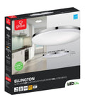 Box of Ultra Slim 14 Inch LED Flush Mount Ceiling Light in Chrome with Frosted Shade, Energy Star certified, 2200 lumens