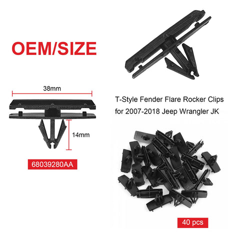Jeep Wrangler Fender Clip Kit 161 Pieces Premium Push Pins Rocker Molding Clips Grill Bumper Pins for 2007 To 2022 JL JK And 2005 To 2010