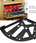 Heavy Duty 3 Layer Shoe Cabinet Bracket Kit with Steel Black Drawer Hinges and Mounting Hardware for Flippin Drawers
