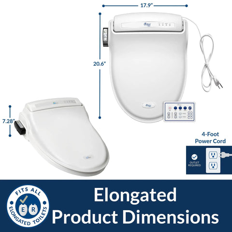 Level Up Your Restroom Game With This Hot Selling Heated Bidet Toilet Seat Serving Relaxing Warm Water Wash Plus Snappy Air Dryer Zero Plumbing Setup You Guys Can Mount Solo Gentle Slow Closing Seat With Easy Remote Polished White Finish