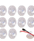 Super Strong Suction Cup Hooks For Bathroom Wall 10 Pack, clear resin hooks with removable design for easy installation.