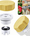 Vacuum Breaker Repair Kit For Anti Siphon Frostproof Faucets And Hose Fittings shown with components and installed view