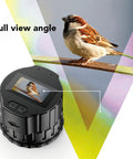 WiFi Enabled Telescope Camera Eyepiece With 256GB Storage showcasing full view angle with bird captured on screen display.