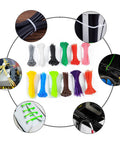 Massive 1200 Pack Multicolor Zip Ties 4 Inch Self Locking Nylon Cable Ties Set In 12 Colors For Home Office Garden Garage Workshop