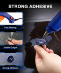 Paintless Dent Repair Kit For Cars, 139-Piece Dent Puller Set With Metal Dent Lifter, Bridge Puller, T-Slide Hammer, PDR Tools For Dents, Dings, Creases And Hail Damage, Safe Glue Pull System, glue gun with strong adhesive