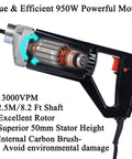 Internal view of Handheld Power Concrete Vibrator 950W 13000 RPM With Two And A Half Meter Shaft Pencil Vibrator showing motor components