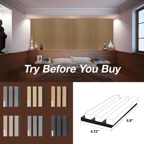 Top Tier Wood Slat Panels For Walls Featuring Pro Grade Sound Dampening And Heavy Duty Echo Blocking For Clean Interior Decor And Chill Home Studios Sample Pack in a cozy bedroom setting.