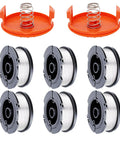 Ultimate Replacement Spool Kit For 0.065 Inch Line Trimmers 30 Foot Per Spool 6 Spools Plus 2 Caps And 2 Springs Works With Most Popular Corded Trimmers