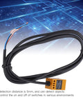 DC 10-30V Inductive Proximity Sensor 3 Wire NPN With 5mm Detection Distance, metal detecting sensor in ABS housing, coiled wires