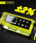 Digital display on torque wrench showing ±2% accuracy, 1/2 inch drive, 5.1-340 N·m range. Focus: Quarter Inch Drive Torque Wrench Set Pro Grade With 14 Piece Kit Must Have For Gearheads Torque Range 20 To 200 In Lb And 2.26 To 22.6 N m High Precision Dual Direction Adjustable Wrench Calibrated For Road And Mountain Bike Maintenance.