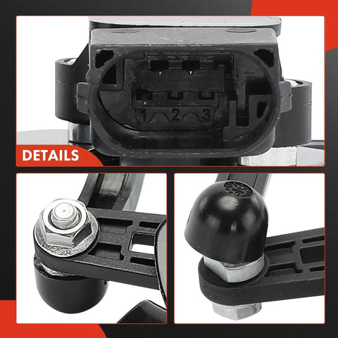Ride Height Level Sensor For Ram 1500 2015 2016 2017 2018 Rear Driver And Passenger Side 2 Piece Set 3 Pin Linkage details