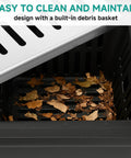 Catch Basin With Stainless Steel Grate And Debris Basket Large 18x18x15 Inch Drainage Basin For Yard Downspout Lawn And French Drain