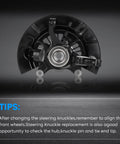 Front Right Steering Knuckle And Wheel Bearing Hub Assembly For Camry 2012 To 2017 2.5L L4 Passenger Side Replacement