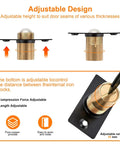 Door Ball Catch Replacement Kit 6 Pack, Adjustable Closet Ball Bearing Door Latch with All Metal Construction shown with adjustable design