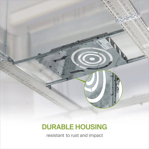 6 Pack New Construction Recessed Light Mounting Plate Kit With Extendable Hanger Bars Round Hole 3/4/6 Inch Galvanized Steel