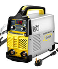 Dual Voltage Arc Welder 160 Amp 110V To 220V IGBT Inverter With ARC Force Portable MMA Welder for DIYers shown with cords