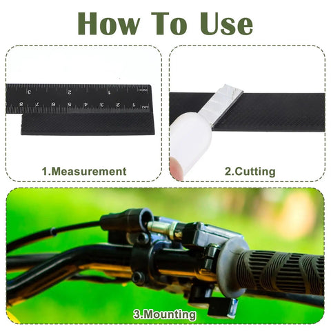 Steps to install 14 Piece Bicycle Handlebar Shim Set Rubber Anti Vibration Cushions For 22.2 25.4 To 31.8 Mm Stems on bike handlebar