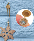 200 Pack Plastic Hinged Screw Cover Caps White For M3 M4 M5 5mm Screw Heads displayed on decorative wall