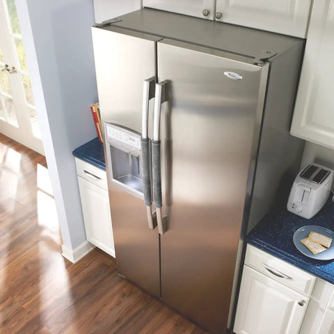 Refrigerator Door Handle Cover Set Of 2 Velcro Covers Keep Handles Clean From Smudges, Fingerprints, Drips, And Food Stains, Fits Dishwashers And Most Appliances, Gray