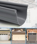 Grey Vinyl Bottom Bead Garage Door Weather Seal 16 Foot Long Keeps Drafts Out And Cold Air In Built Tough Weather Stripping