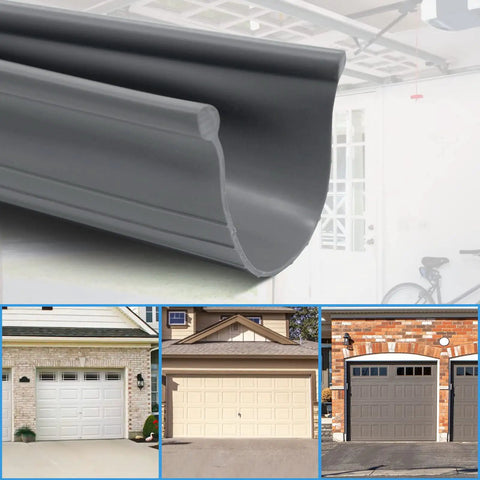Grey Vinyl Bottom Bead Garage Door Weather Seal 16 Foot Long Keeps Drafts Out And Cold Air In Built Tough Weather Stripping