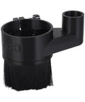 Keeps Your Shop Cleaner Heavy Duty CNC Router Dust Boot With Magnetic Spindle Motor Cover For 80mm 2.2KW Machines And Snappy 37mm Hose Hookup For Fast Cleanup and Totally Mess Free Crafting Sessions, black dust boot with brush.