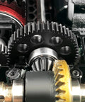 Close-up of Heavy Duty Metal Differential RC Spur Gear Kit for MJX Hyper Go 1 14 and 1 16 models showing gear details