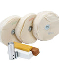 Wood Buff System With Quick Change Adapter Includes Three Buffs And Three Polishing Compounds Pro Grade Setup For One Half Inch Or Five Eighth Inch Motor Arbors Not For Handheld Drills Fast Buff Changes And A Professional Wood Shine