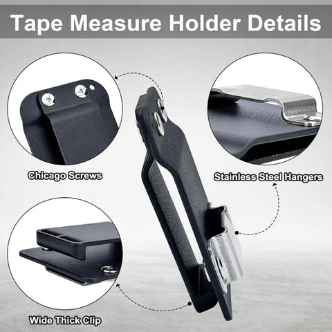 Close-up of Badass Heavy Duty Tool Hooks for Power Drills with reinforced nylon and stainless steel features.