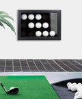 Golf Ball Display Case With EVA Foam Protection Wall Mount Or Desktop Shadow Box Holds Up To 15 Balls For Collectors