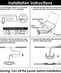 Installation instructions for 6 Inch White Adjustable Gimbal Wafer Downlight 12W 5CCT 2700K 3000K 3500K 4000K 5000K Dimmable