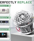 Replacement CPAP Machine Motor For ResMed AirSense 10 And S9 S10 Series with low noise operation showcasing compatibility