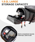 Expandable Bike Seat Bag Under Seat Waterproof Saddle Bag for mountain road and commuter bikes 1.5L to 2L capacity storage