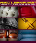Leather And Vinyl Repair Kit For Tears Holes Scratches And Peeling On Furniture Car Seats And Jackets With Easy Application