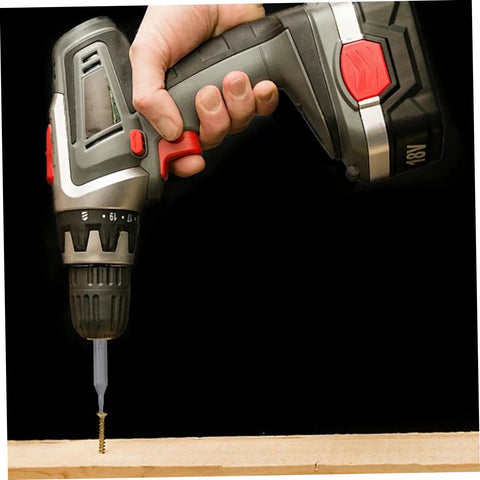 Premium T5 Torx Screwdriver Bits featuring A 28mm Short Hex Shank Design For Versatile Drill Compatibility And Ergonomic Control Making This 5 Piece Kit The Ultimate Go-To Tool For Any DIYer Or Professional Handyman Needing Serious Grip And Precision On. drill bit in power drill driving screw into wood