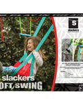 Box of Classic Mesh Swing Seat For Swing Sets Kids 3 And Up Easy To Attach Backyard Playground Accessory with image of child swinging