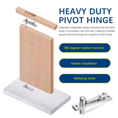 Built Tough Hidden Pivot Hinge For Wood Doors Stainless Steel With Concealed Design And Invisible Pivot Ultra Durable Door Hardware For A Clean Seamless Look And Smooth Operation Rust Resistant; wood door demo