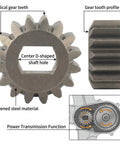 2 Pack Pinion Gears 1315399 for 22 Inch Recycler and Personal Pace Lawn Mowers Replacement with shaft hole and gear tooth profile