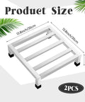 Set Of Two Heavy Duty Stainless Steel Dunnage Racks With 13.8 Inch Long By 13.8 Inch Wide, 3.9 Inch High, 1000 Plus Pound Capacity