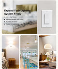 3 Way Wireless Light Switch And Receiver Kit With 200 Ft RF Long Range, Easy No Rewire Install, Instant On Off Remote, Works Without WiFi, Simple Setup For Living Room, Bedroom And Hallway Lighting wall switch in bedroom and living room